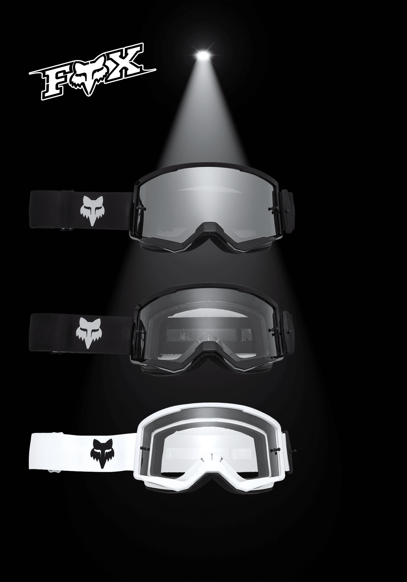 fox goggle lenses FOX RACING MAIN CORE GOGGLE ELECTRIC BIKE ACCESSORY