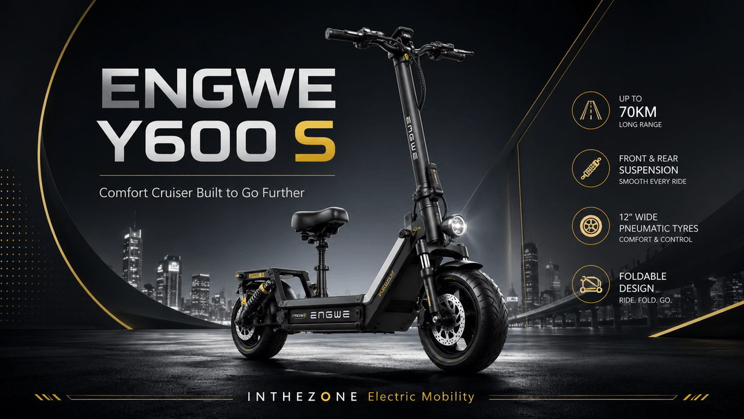 ENGWE Y600 S electric scooter showcasing advanced features and sleek design for optimal performance.