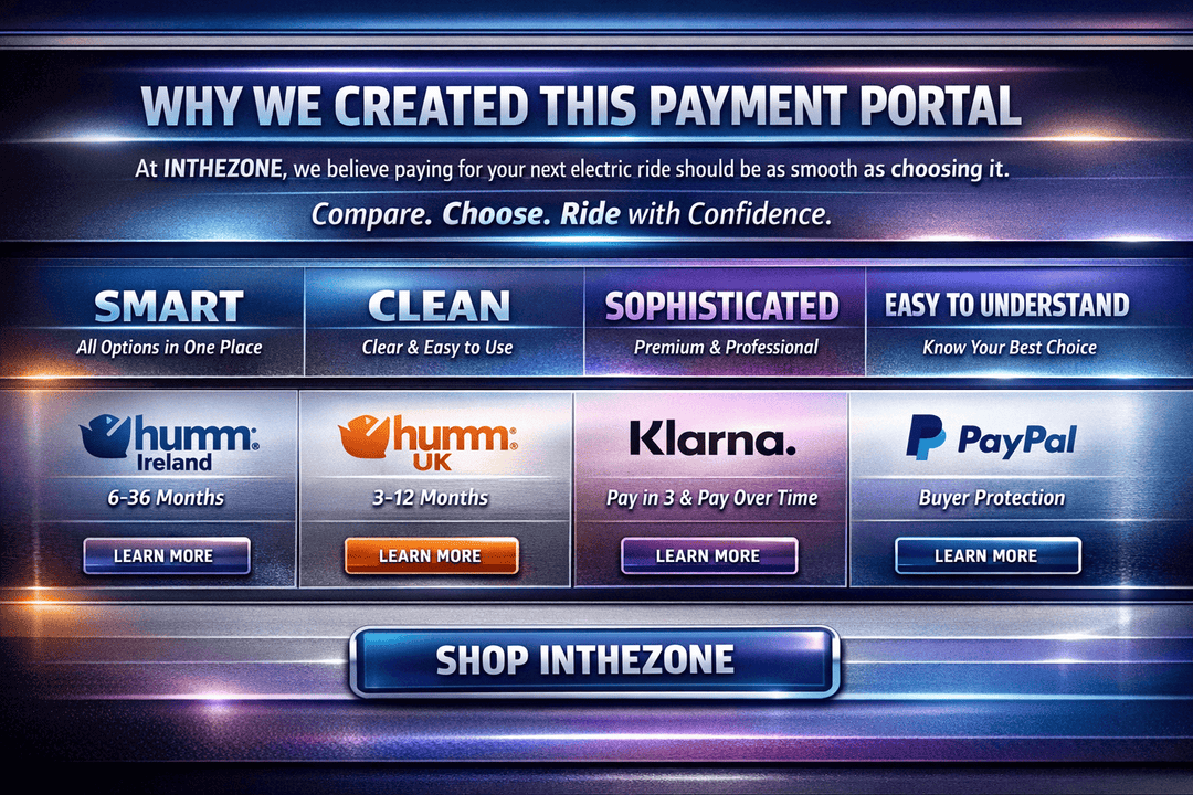 Payment options at Inthezone HUMM KLARNA PAYPAL