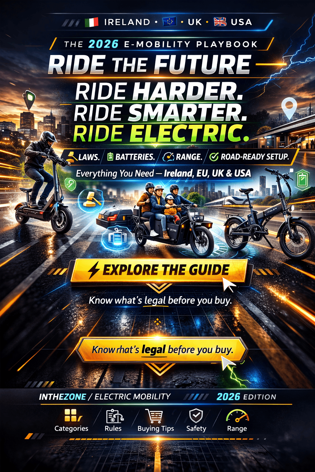 [2026 Edition] The Complete Electric Bike Guide for 🇮🇪🇪🇺🇬🇧🇺🇸 - InTheZone E-Mobility 