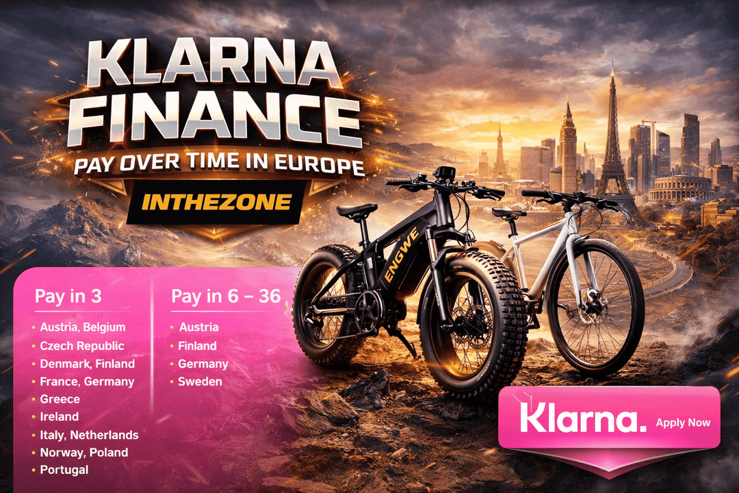 Klarna payment options by Inthezone Electric Mobility