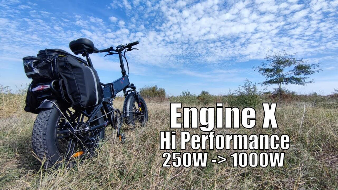 ENGWE Engine X review comparison showcasing high-performance electric bike with 250W to 1000W upgrade capability.