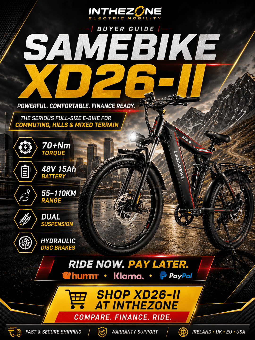 SAMEBIKE XD26-II Electric Bike Buyer Guide