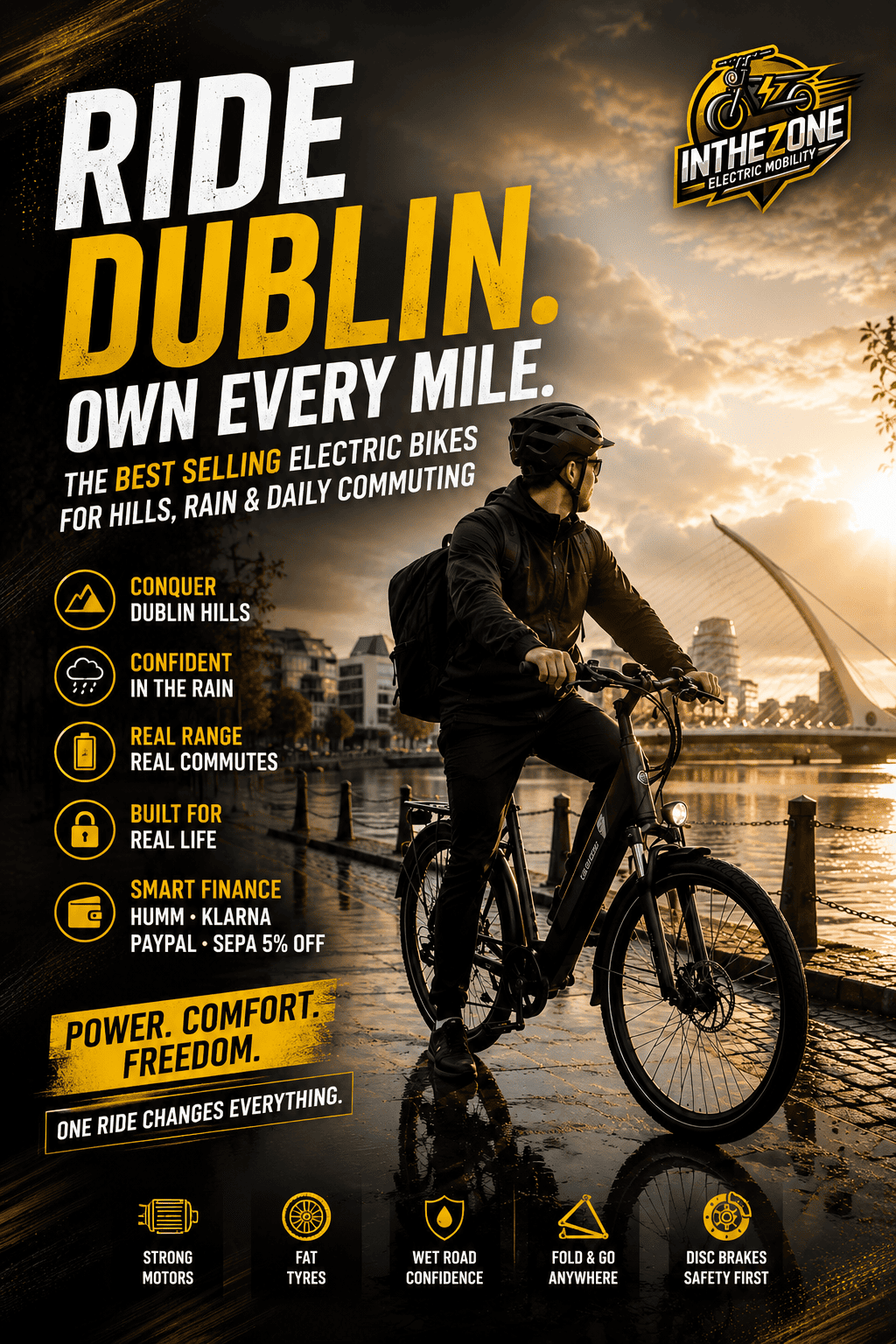 Best electric bikes for Dublin commuting for hills, rain and day/night riding.