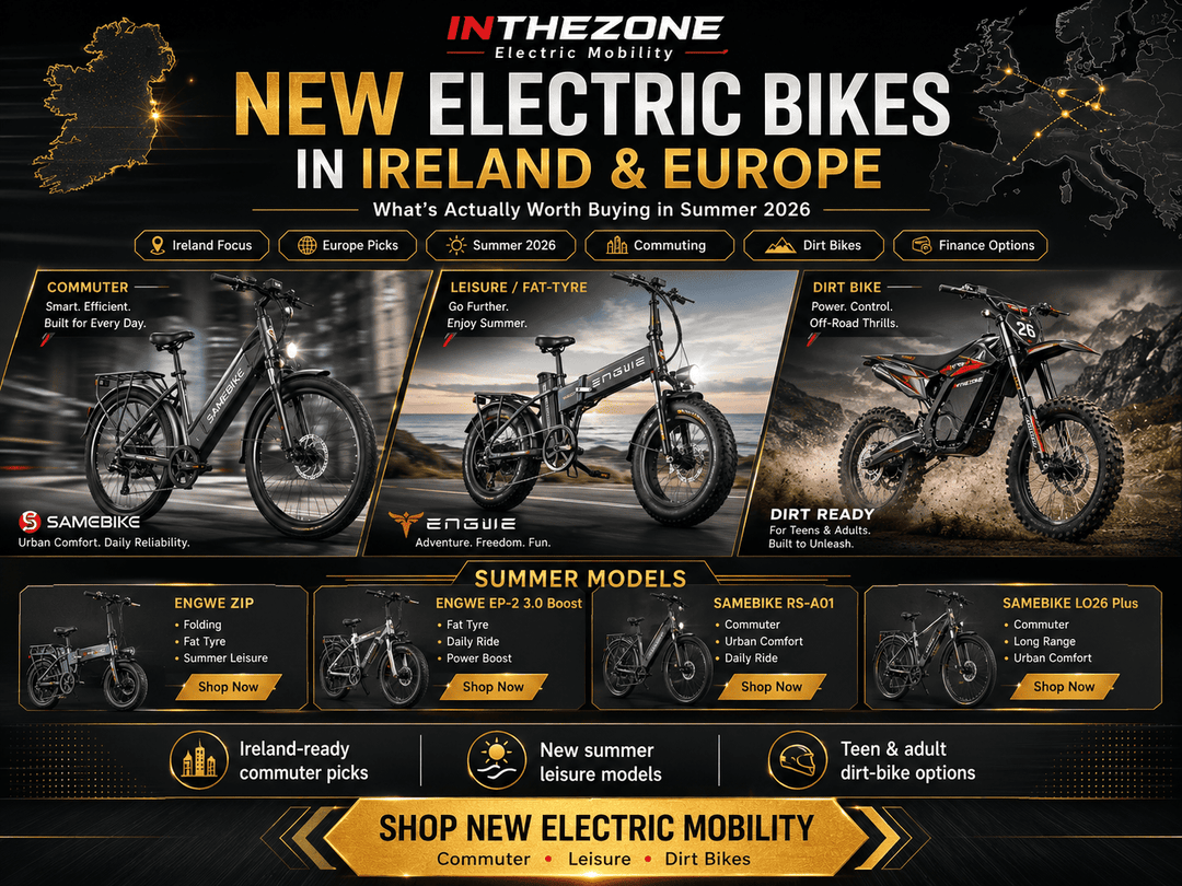 Electric bikes Ireland and Europe summer 2026 - What's worth buying for commuting and leisure.