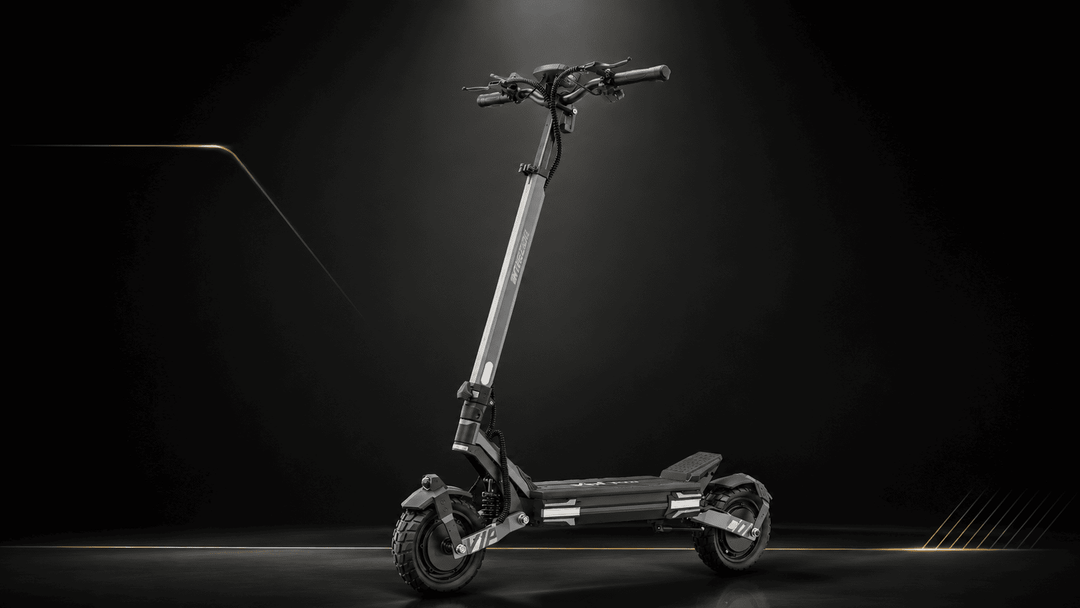 VIPCOO VS6 Pro review electric scooter on a sleek black background.
