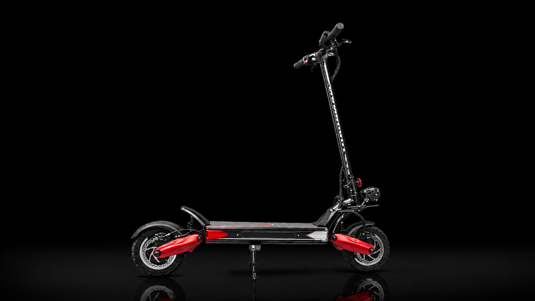 Nanrobot LS7+ electric scooter displayed against a black background, showcasing its sleek design and features.