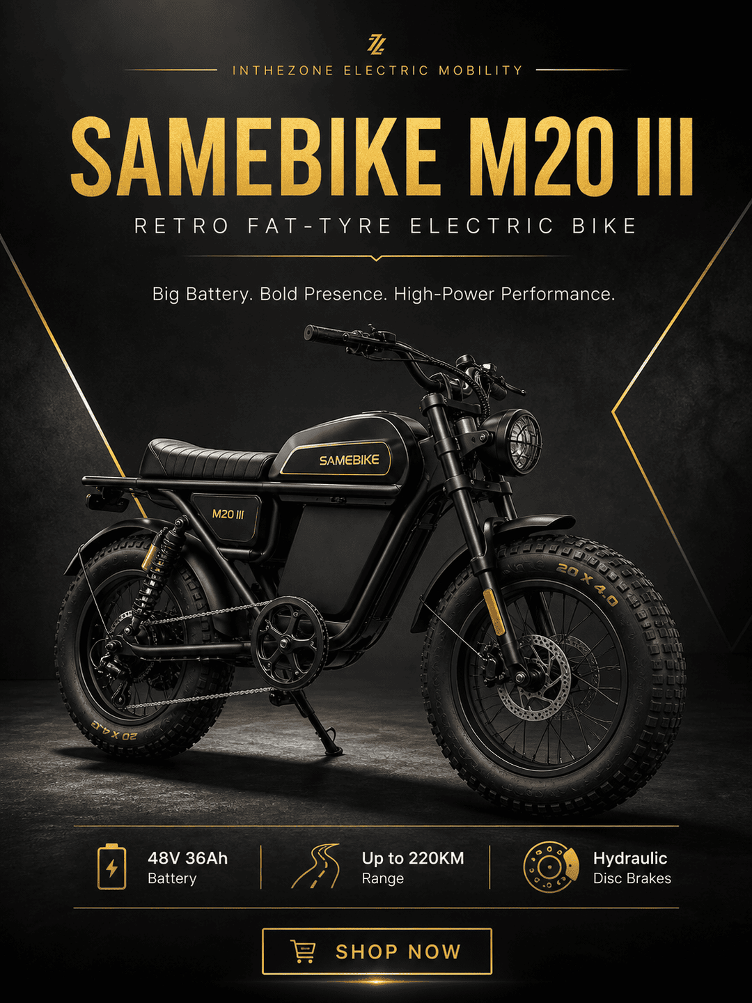 SAMEBIKE M20 III electric bike review featuring retro design and powerful performance.