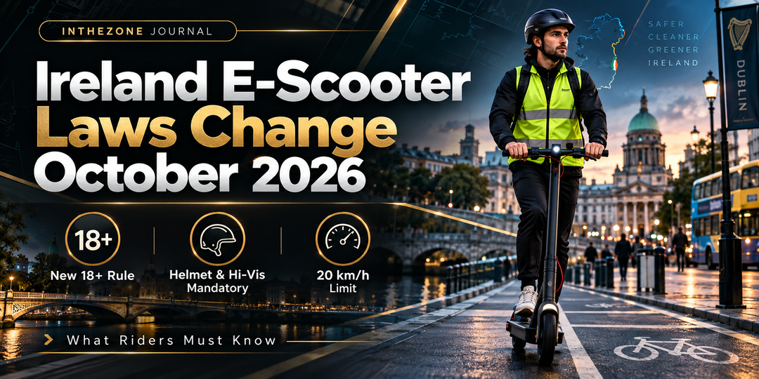 Ireland E-Scooter Laws Change October 2026 — New 18+ Rule, Helmets, Hi-Vis & What Riders Must Know