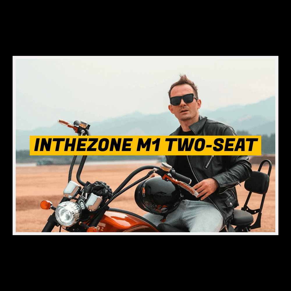 INTHEZONE M1 Two-Seat Electric Scooter Chopper Motorcycle - InTheZone E-Mobility 