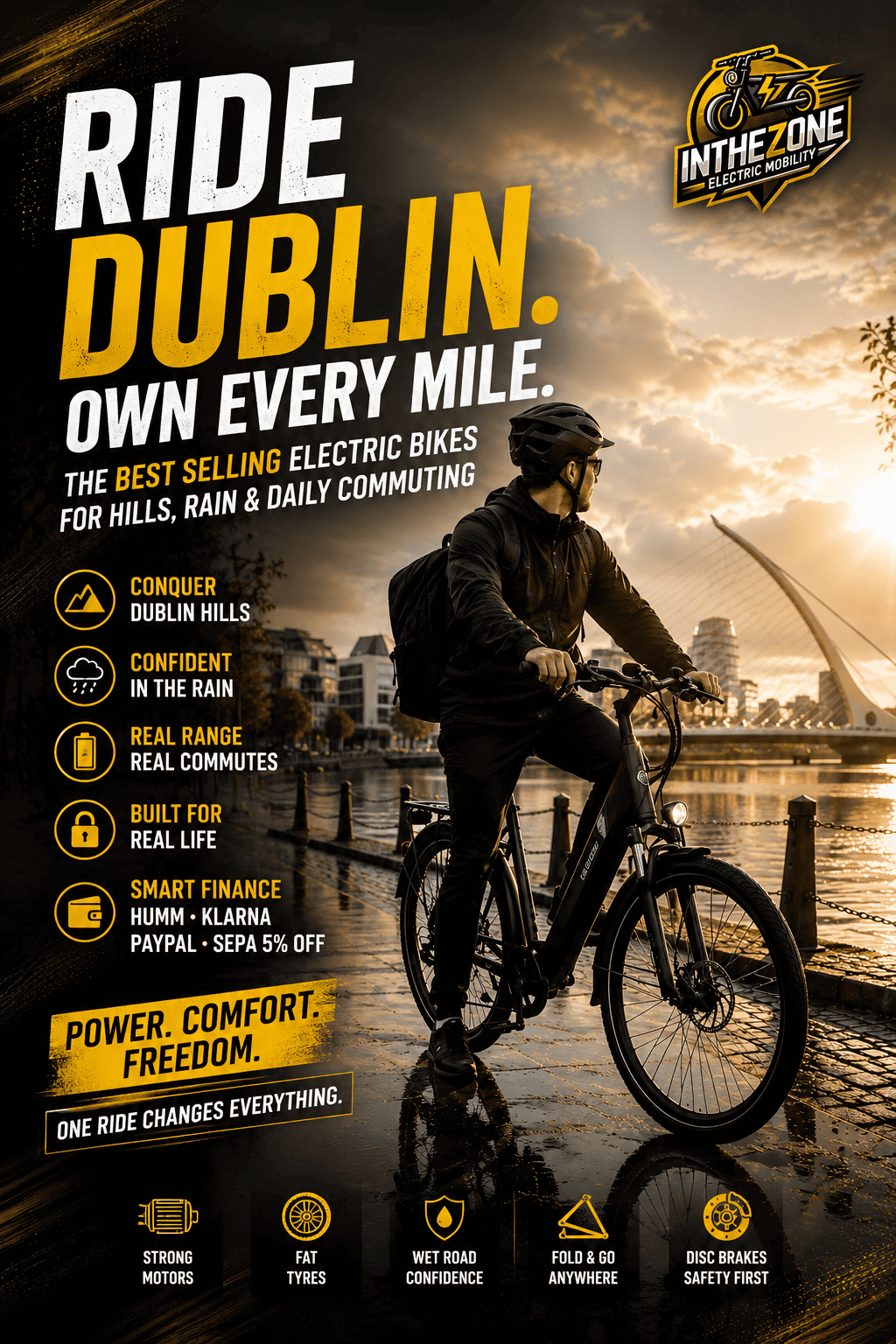 Best electric bikes for Dublin commuting for hills, rain and day/night riding.