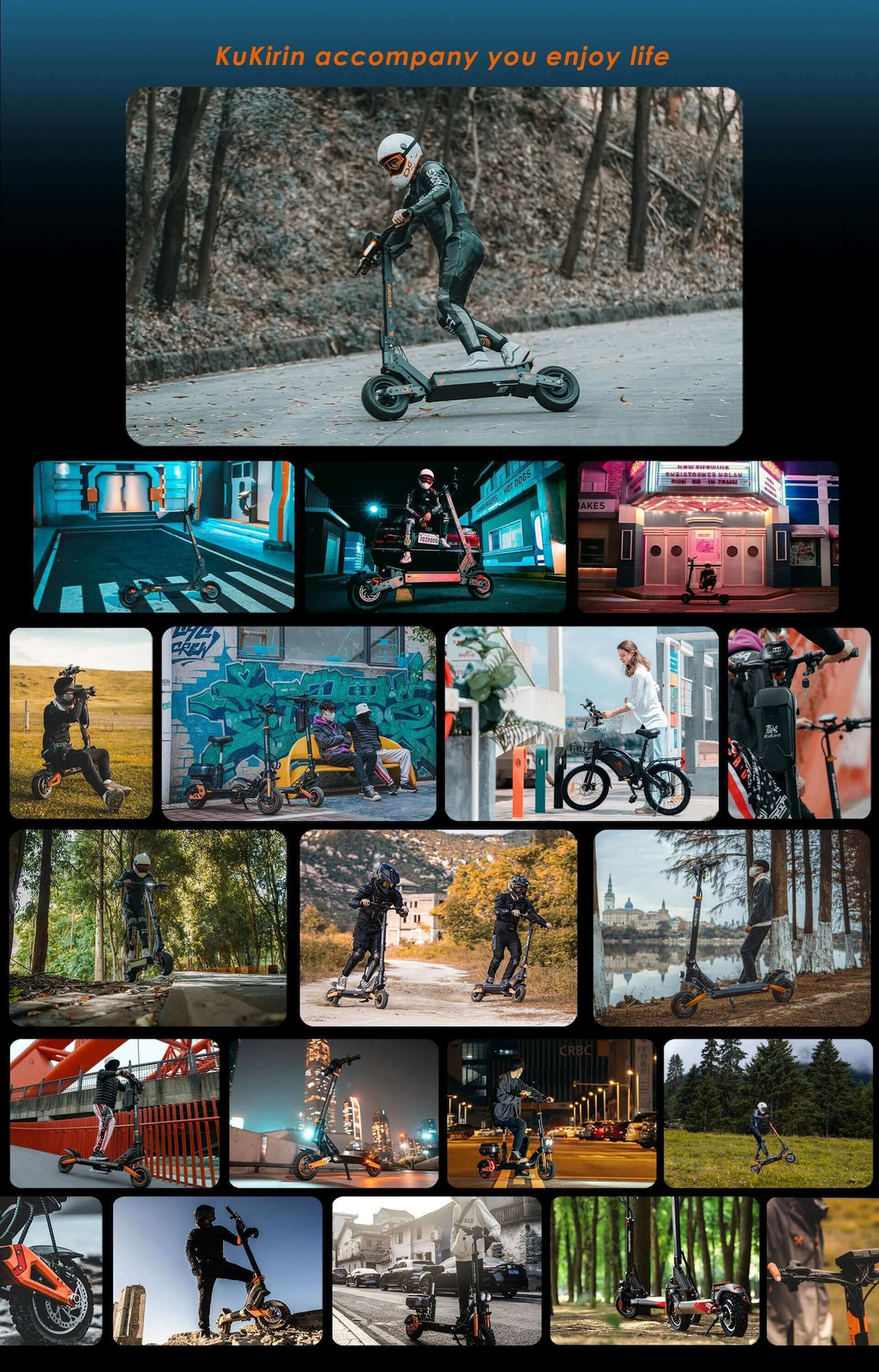 Kukirin G2 G4 electric scooter comparison