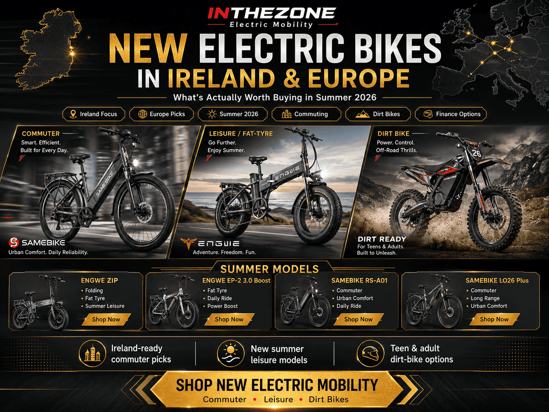Electric bikes Ireland and Europe summer 2026 - What's worth buying for commuting and leisure.