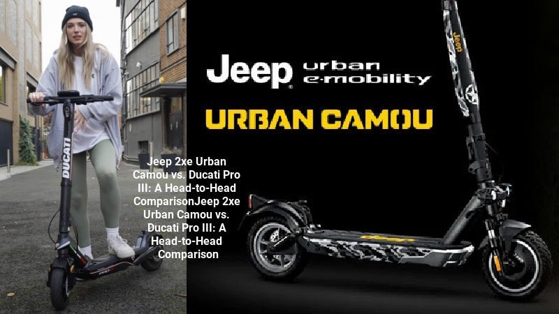 Jeep 2xe Urban Camou vs Ducati Pro electric scooter