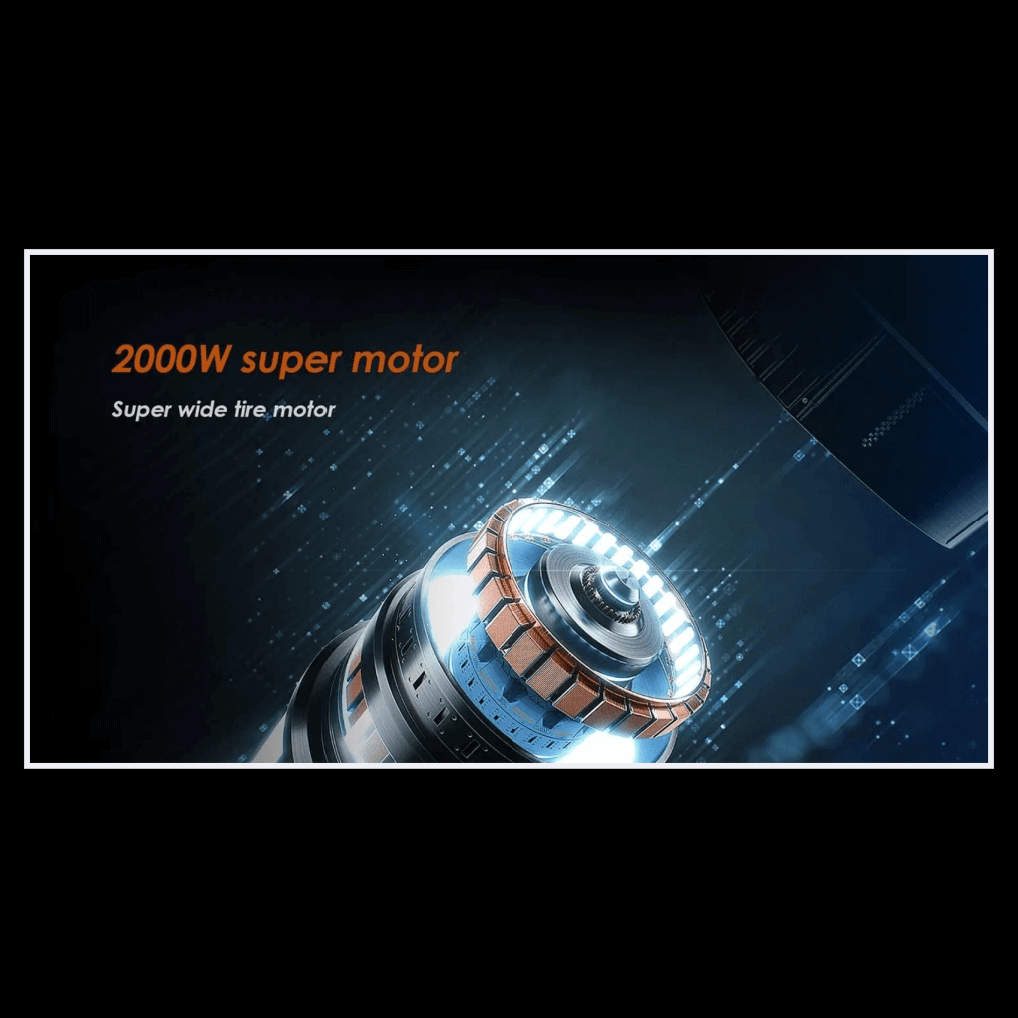 2000W super motor image showcasing the motor for the Kukirin G4 electric scooter.