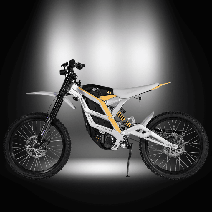 🇮🇪🇪🇺🇬🇧🇺🇸 79BIKE-FALCON PRO 10000W OFF-ROAD electric dirt bike showcased in dynamic lighting.