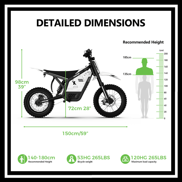 VIPCOO H2 electric dirt bike 🇮🇪🇪🇺🇬🇧🇺🇸