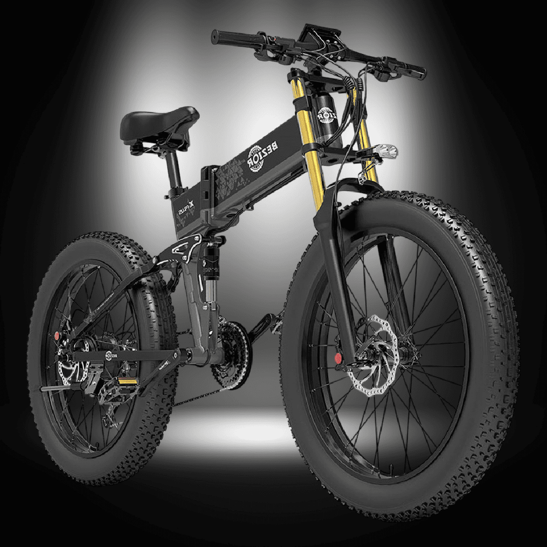 🇮🇪🇪🇺 BEZIOR X PLUS 1500W electric mountain folding bike with fat tyres and dual suspension.