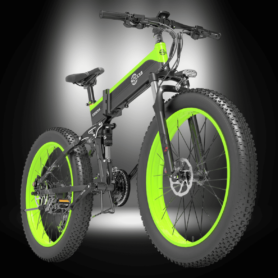 🇮🇪🇪🇺 BEZIOR X 1500W electric bike showcasing its striking design and robust 26×4.0” fat tyres.
