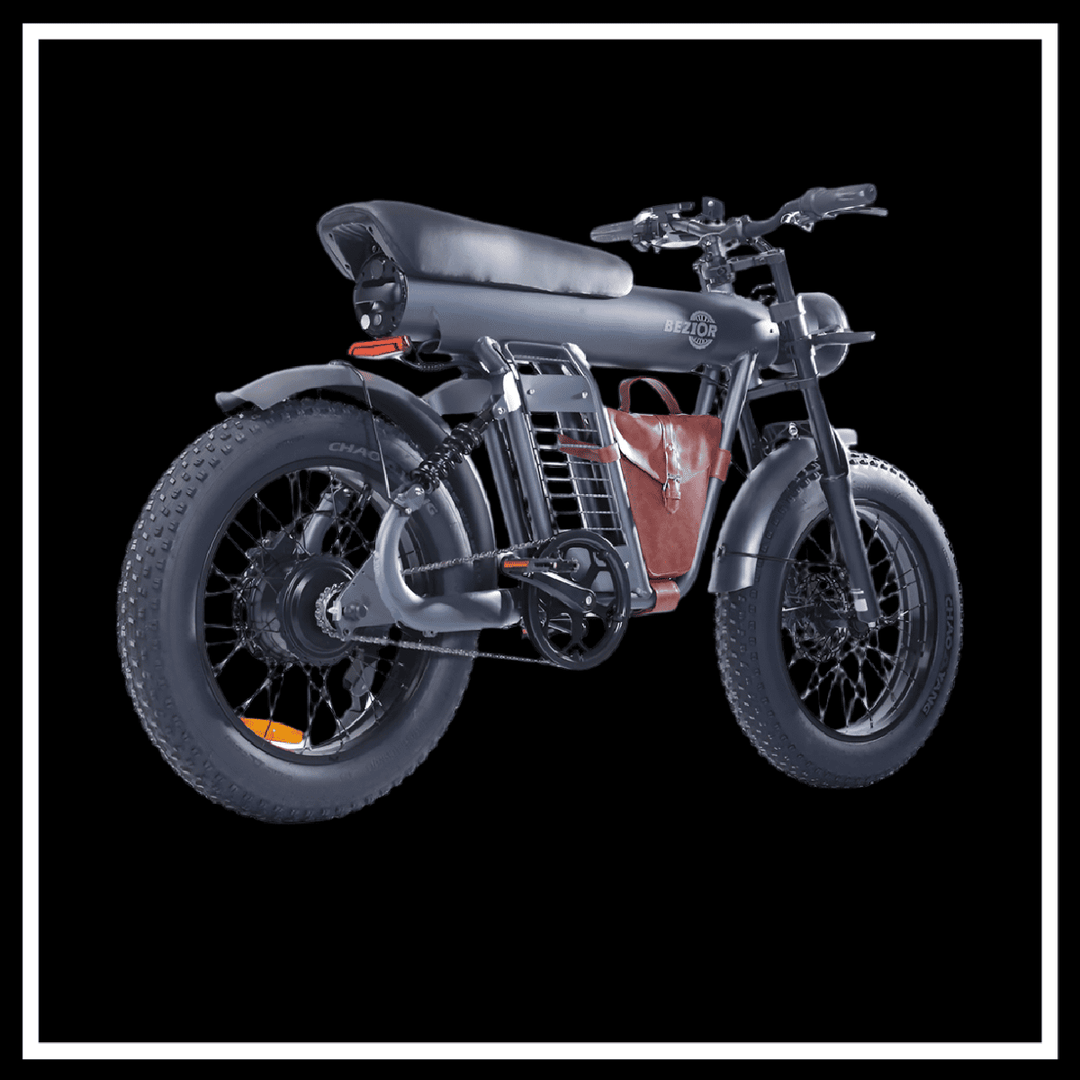 BEZIOR XF006 electric mountain bike with fat tires and a durable aluminum frame for adventure seekers.