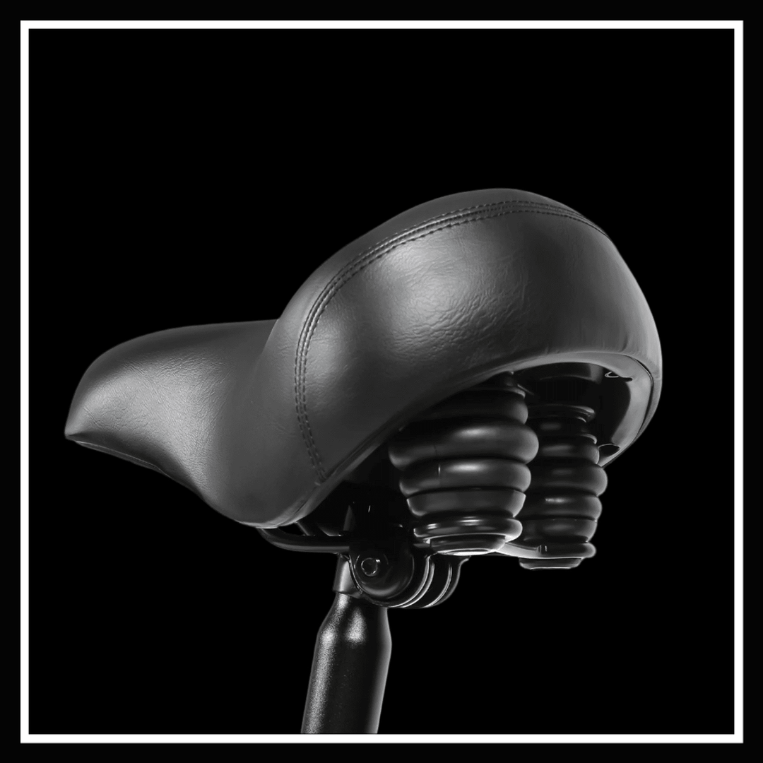 SAMEBIKE LOTDM200 II comfortable black bike seat with dual suspension for smooth rides