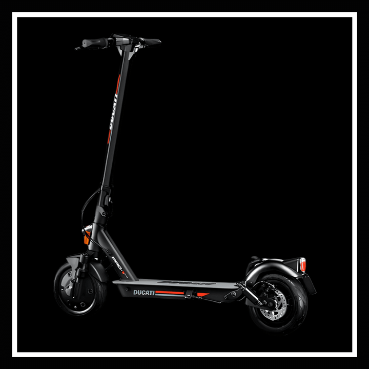 🇮🇪 DUCATI PRO II EVO electric scooter showcasing sleek design and features.