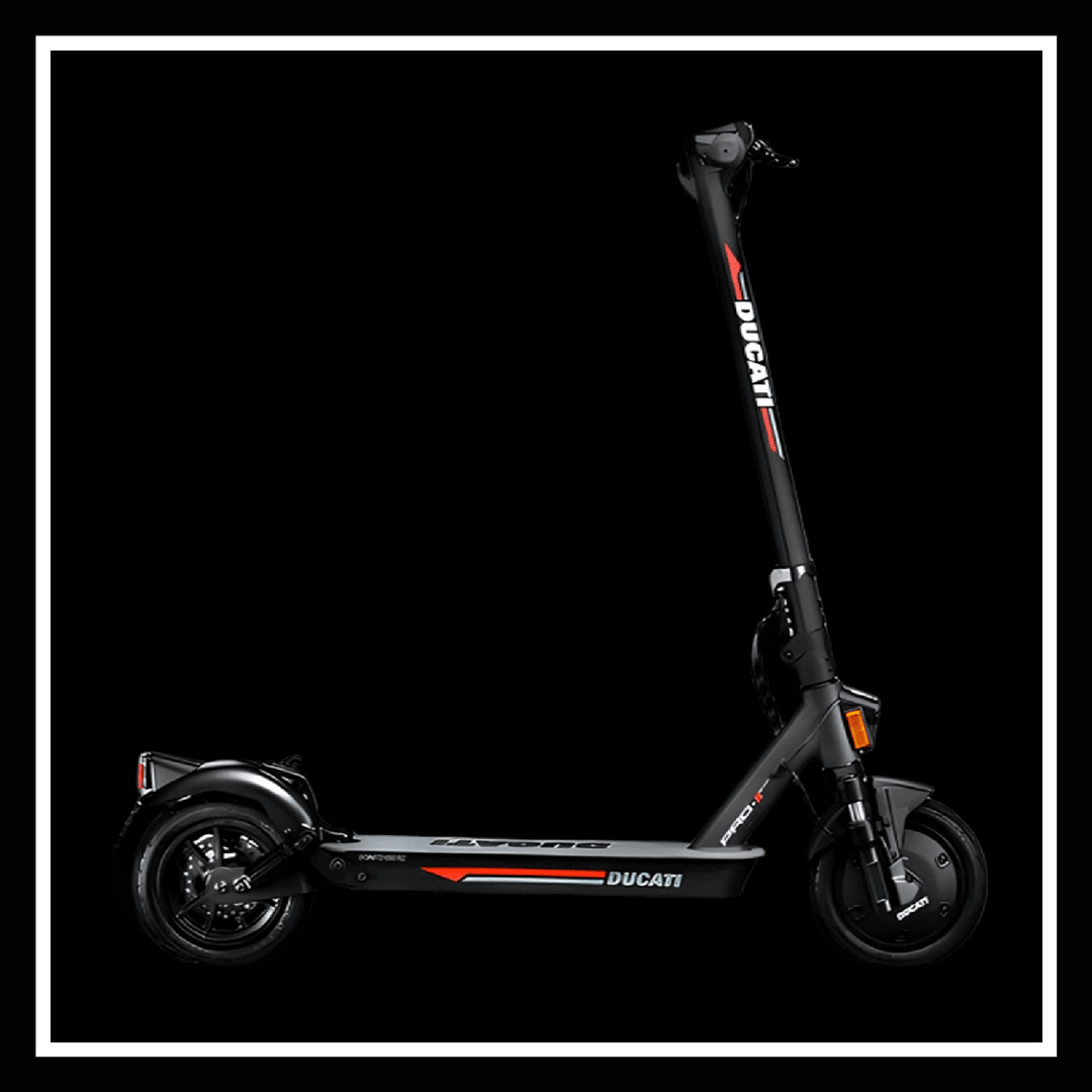 🇮🇪 DUCATI PRO II EVO electric scooter showcasing sleek design and modern features.
