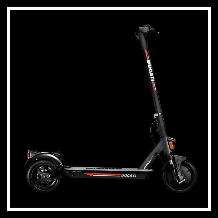 🇮🇪 DUCATI PRO II EVO electric scooter showcasing sleek design and modern features.