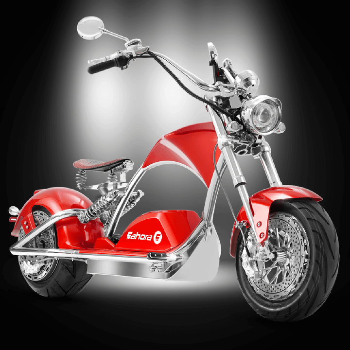 EAHORA CHROME 4000W electric chopper motorcycle with sleek design and powerful features.