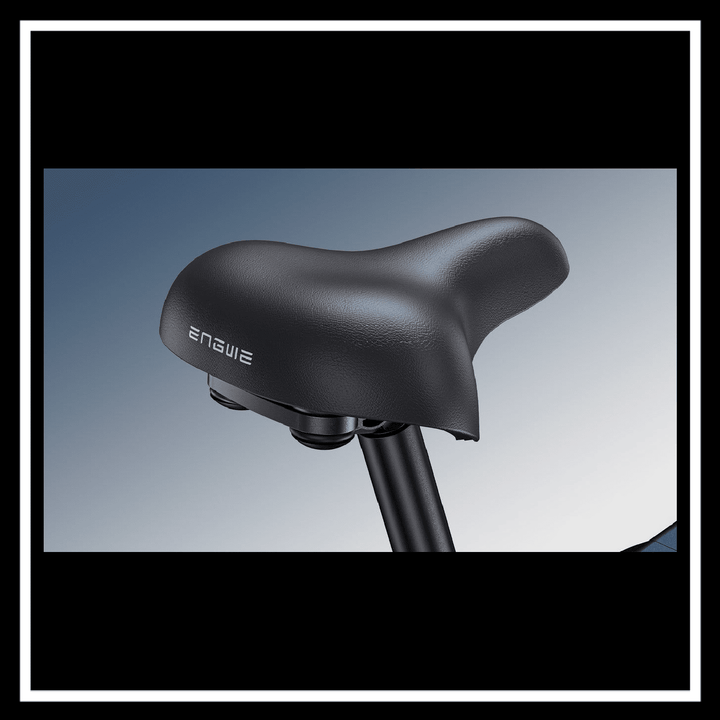 ENGWE ENGINE 3.0 PRO BOOST e-bike saddle close-up showcasing ergonomic design and quality.