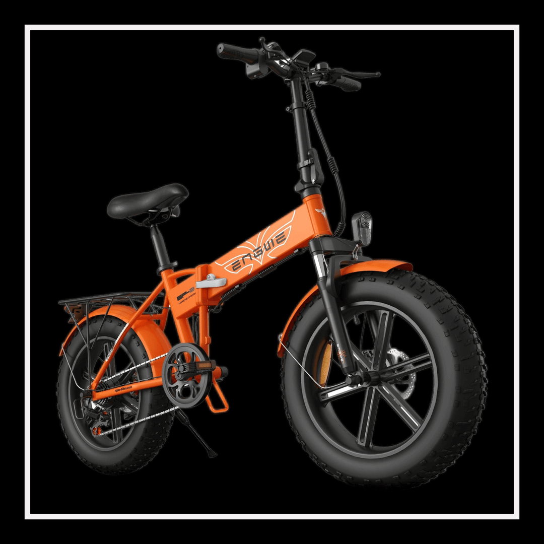 ENGWE EP-2Pro 250W foldable electric bike in vibrant orange color