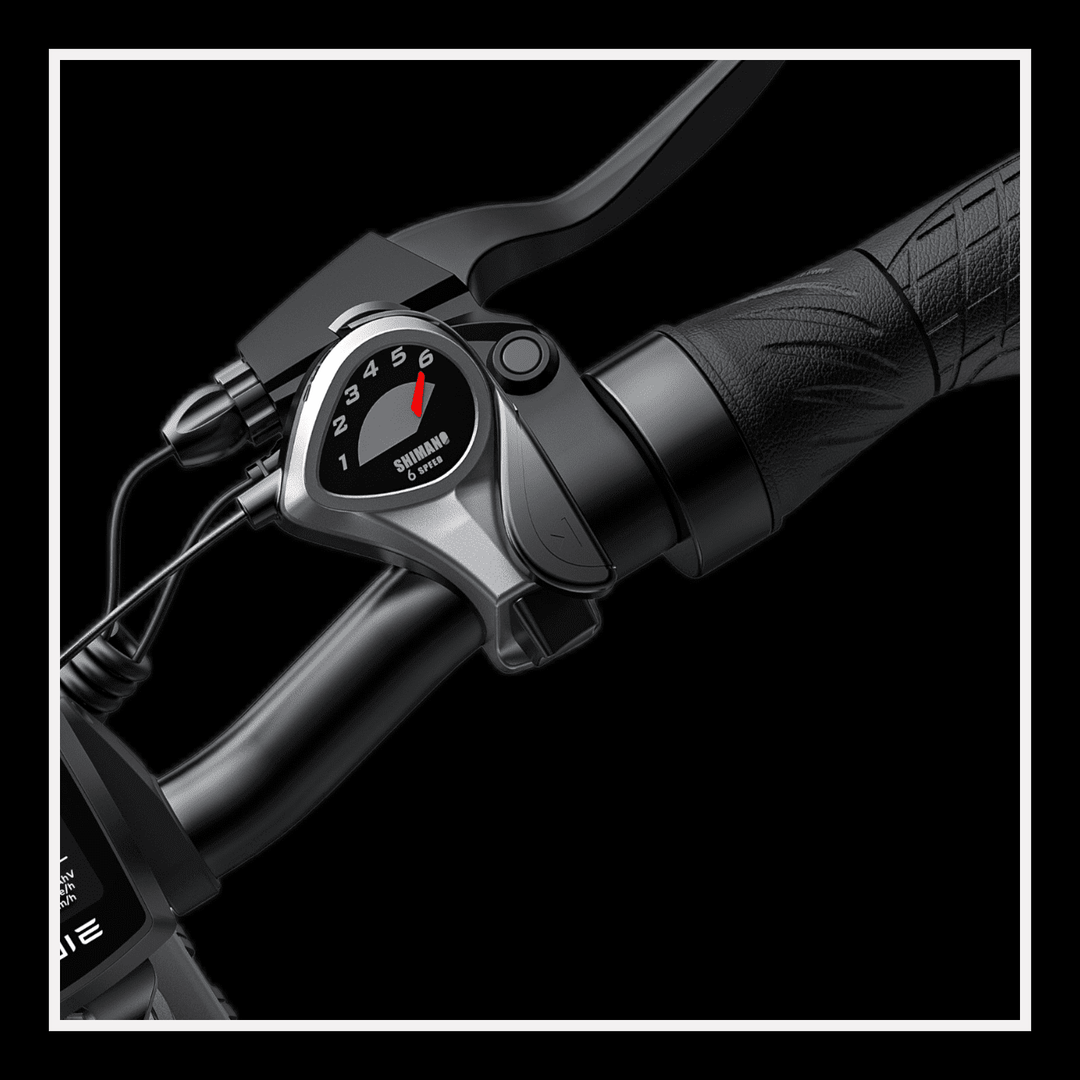 ENGWE EP-2Pro 250W e-bike display and throttle control showing speedometer.