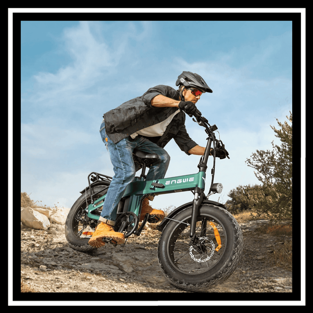 rider navigating rocky terrain on 🇮🇪🇬🇧🇪🇺 ENGWE EP-2 3.0 BOOST e-bike, showcasing its power and design.