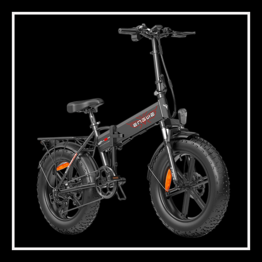 ENGWE EP-2Pro 250W foldable electric bike with fat tires and black frame