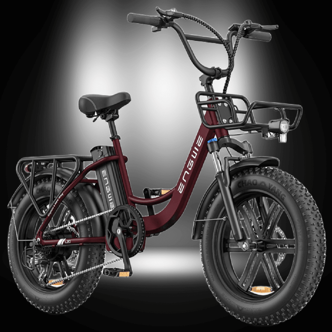 ENGWE L20 BOOST electric bike with fat tires and sleek design for a superior riding experience.