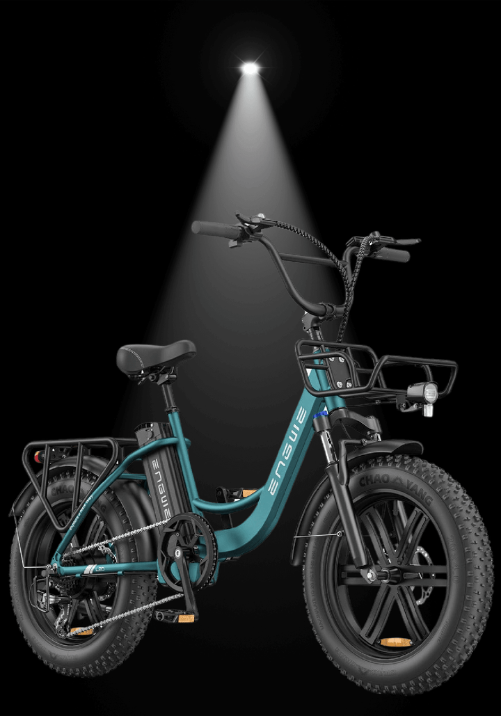 ENGWE L20 BOOST electric bike showcasing powerful design and features under spotlight.