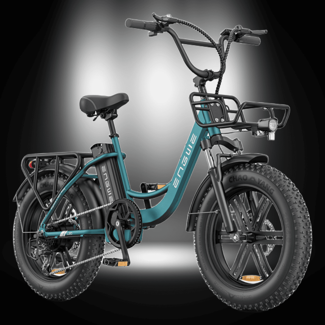 ENGWE L20 BOOST electric bike featuring 20 x 4.0 fat tires and robust design for stability and comfort.