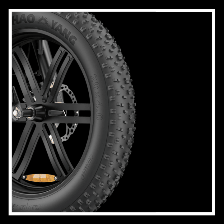 ENGWE L20 BOOST 20 x 4.0 fat tire showing stability and traction for electric bike rides