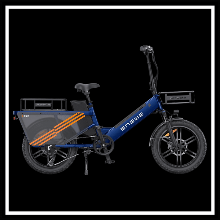 🇮🇪🇬🇧🇪🇺 ENGWE LE20 cargo and passenger e-bike for versatile and comfortable riding.