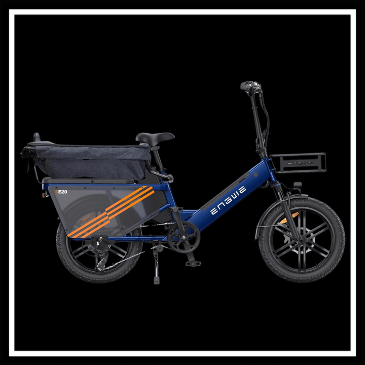 ENGWE LE20 next-generation cargo and passenger e-bike with heavy-duty design for versatility and comfort.