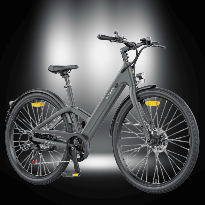ENGWE MAPFOUR N1 AIR e-bike in sleek black design with modern features for efficient urban commuting.