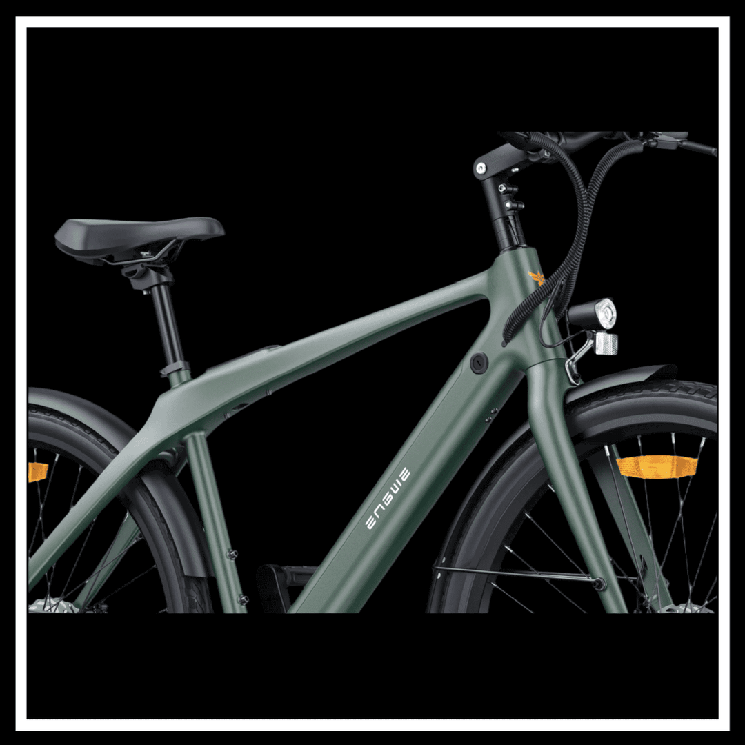 ENGWE MAPFOUR N1 PRO lightweight carbon fiber frame, sleek design for urban commuting.