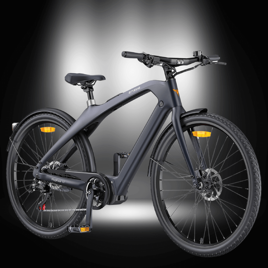ENGWE MAPFOUR N1 PRO urban e-bike with a lightweight carbon fiber frame and sleek design.