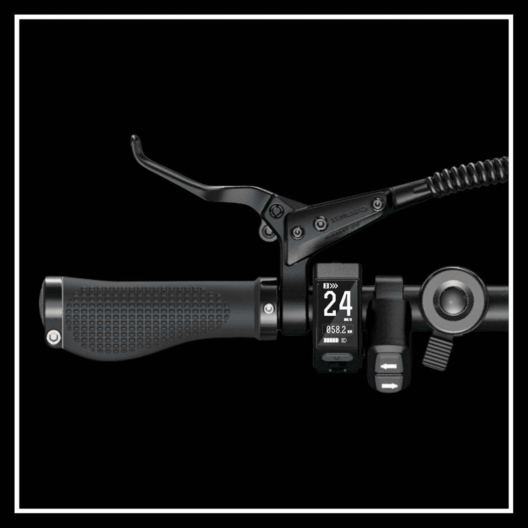 Engwe P20 electric bike display and handlebar controls for urban commuting convenience