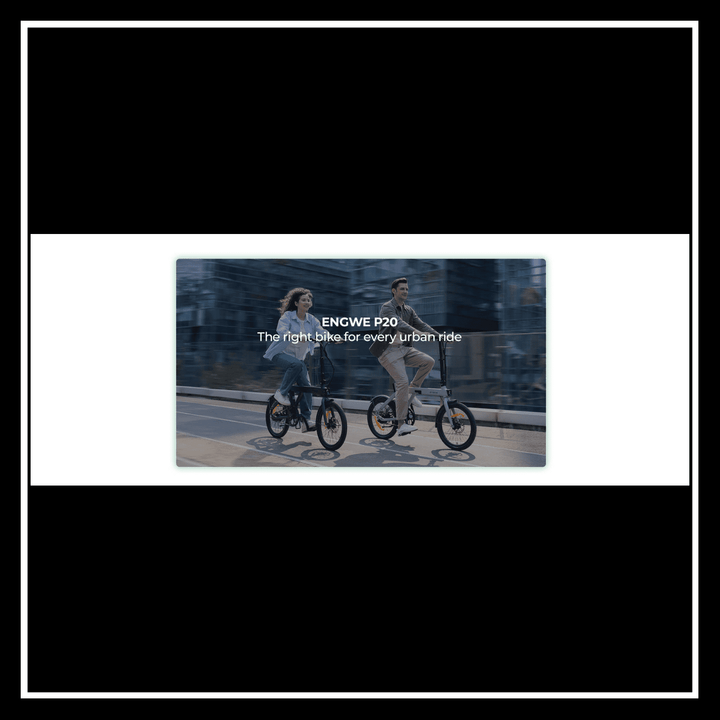 Engwe P20 electric bike, the right bike for every urban ride, perfect for city commuting.