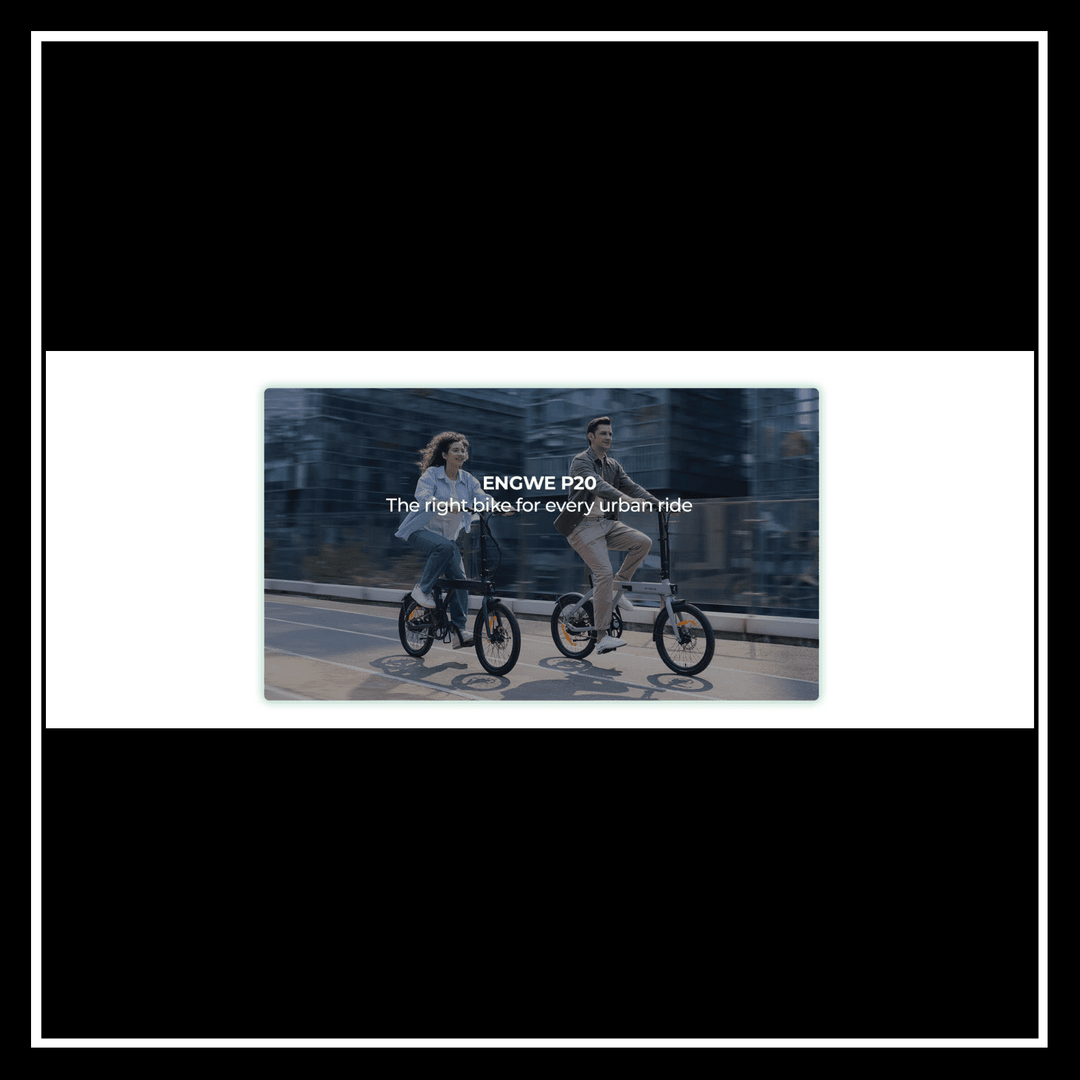 Engwe P20 electric bike, the right bike for every urban ride, perfect for city commuting.