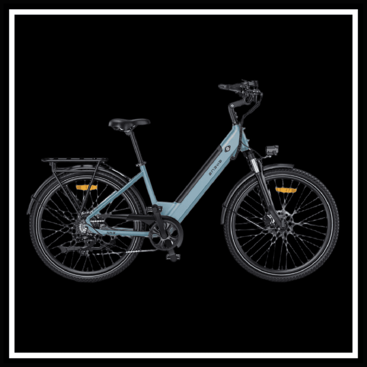 🇮🇪🇬🇧🇪🇺 ENGWE P275 SE urban e-bike in blue color with a sleek design and hydraulic disc brakes.