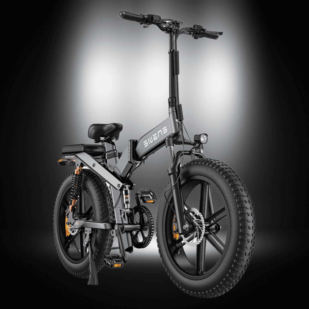 🇮🇪🇬🇧🇪🇺 ENGWE X20 Folding Electric Bike with fat tires and sleek design.