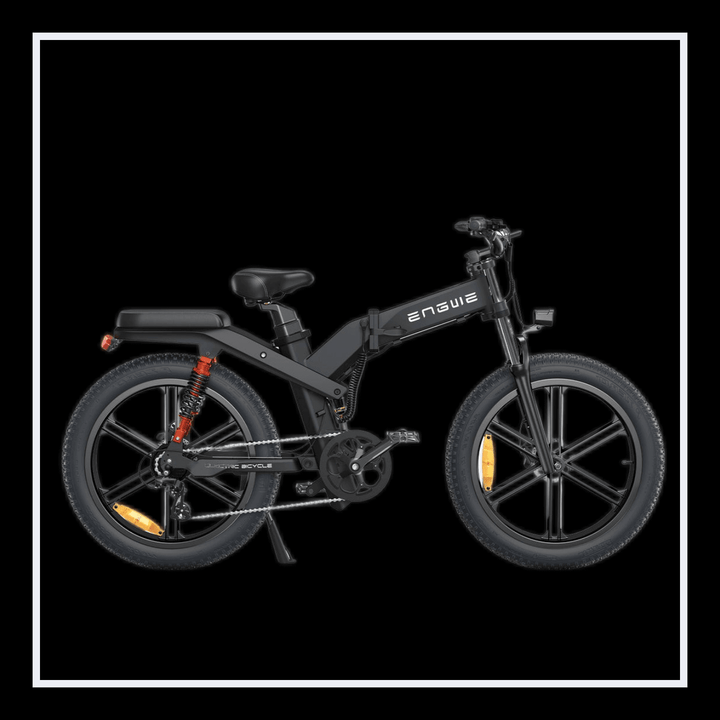 Engwe X26 electric bike showcasing its sleek design and all-terrain capabilities.