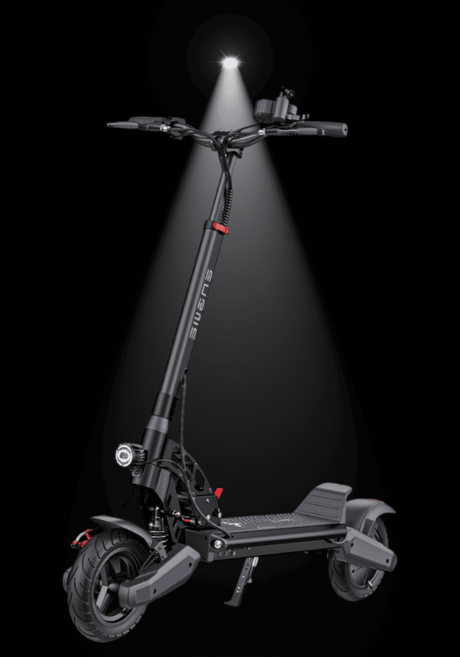 ENGWE Y400 ELECTRIC SCOOTER in a spotlight showcasing its sleek design and features for urban mobility.
